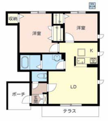 【間取り】 | ジュヴェール深井B棟
