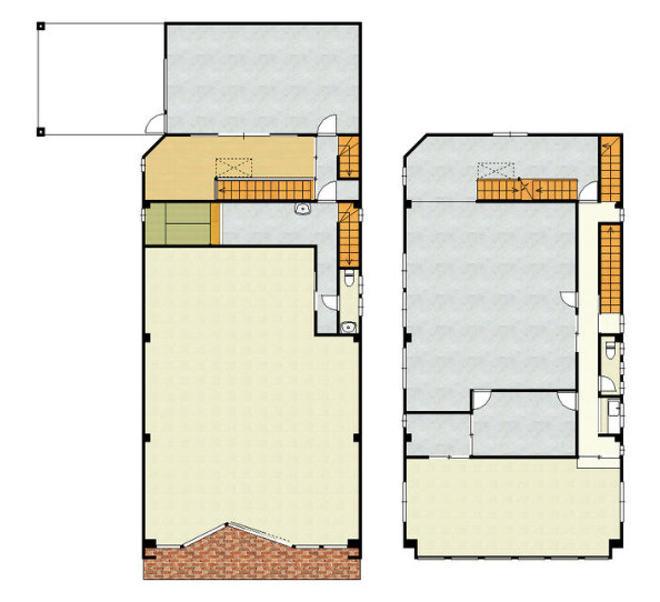近江八幡市鷹飼町の店舗一部の間取り