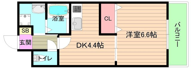大阪市都島区東野田町４丁目の賃貸マンションの間取り