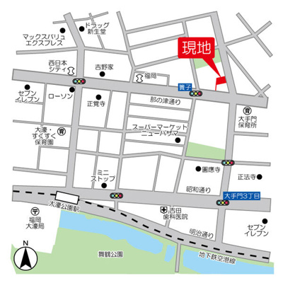 【地図】 | サンメゾン大濠公園北