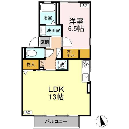 セジュール碧Cの間取り