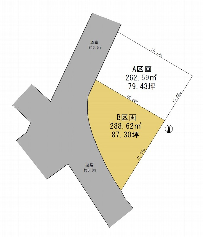 高崎市上豊岡町B区画　売地