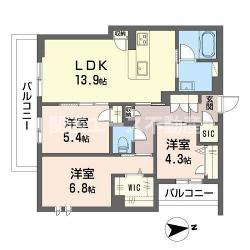 【間取り】 | シャーメゾンペルネチア