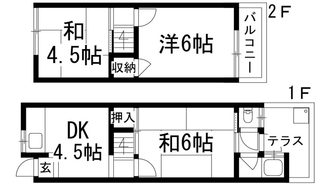 【間取り】 | テラス逆瀬川