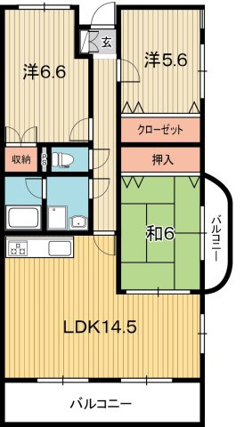 メゾンふだばの間取り