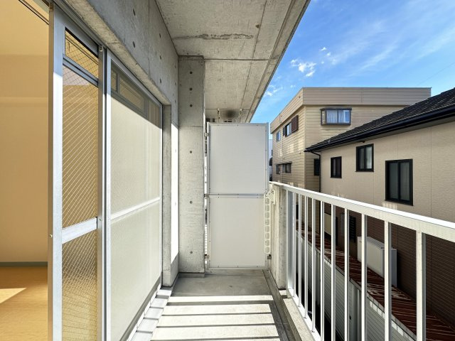 ハイツAのバルコニー