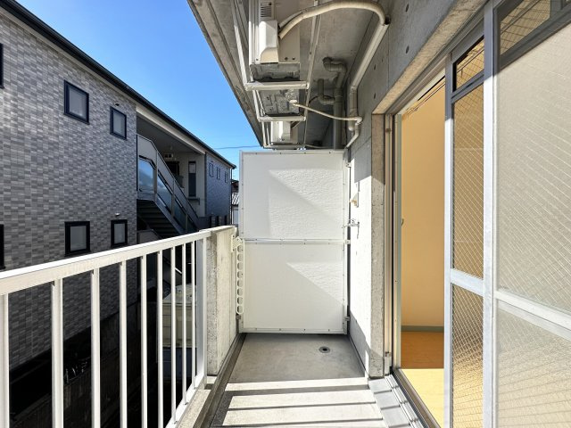 ハイツAのバルコニー