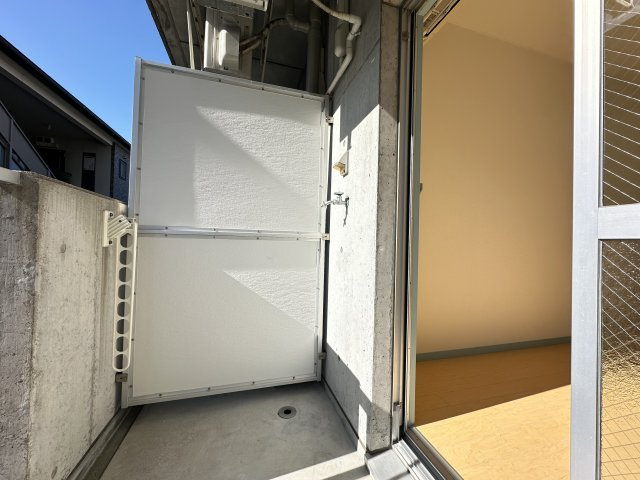 ハイツAのバルコニー