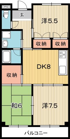 パークサイド高須2の間取り