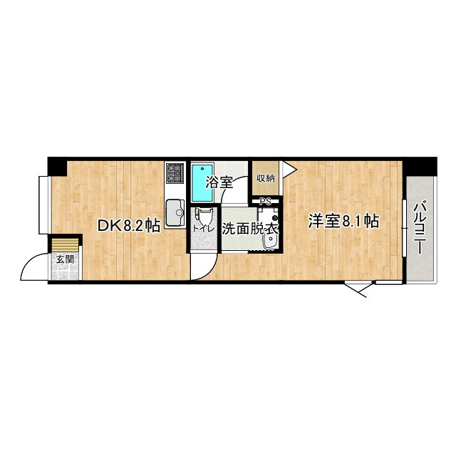 アスターハウス新本町の間取り