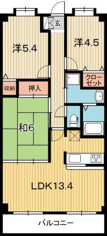 リベルテ・パレⅠの間取り