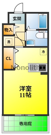 新ハイツウグイスB棟の間取り