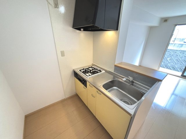 新ハイツウグイスB棟のキッチン