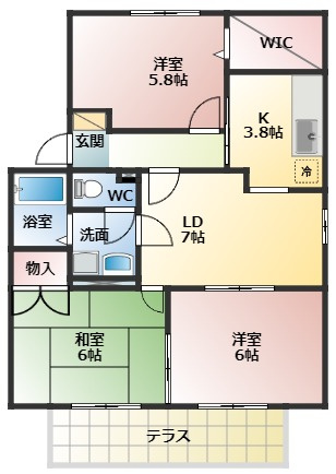 【間取り】 | カサベルデ　B棟