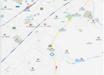 野洲市三上貸土地の地図
