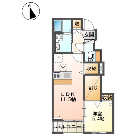 加古郡播磨町古宮１丁目のアパートの間取り