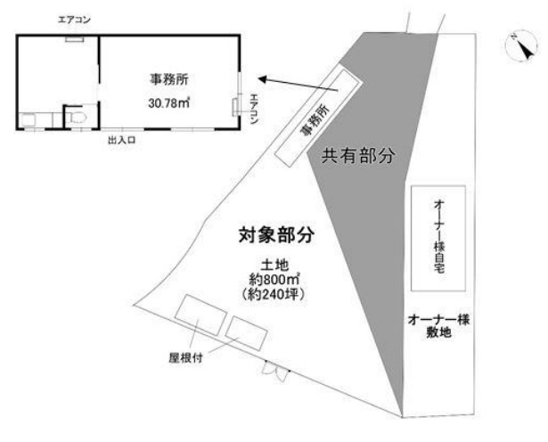 大津市藤尾奥町貸土地(部分貸し)