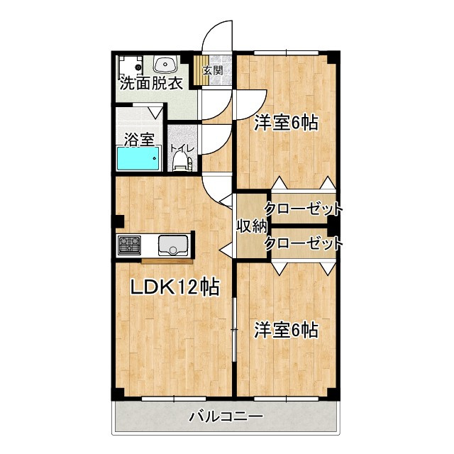 サンコート旭町の間取り