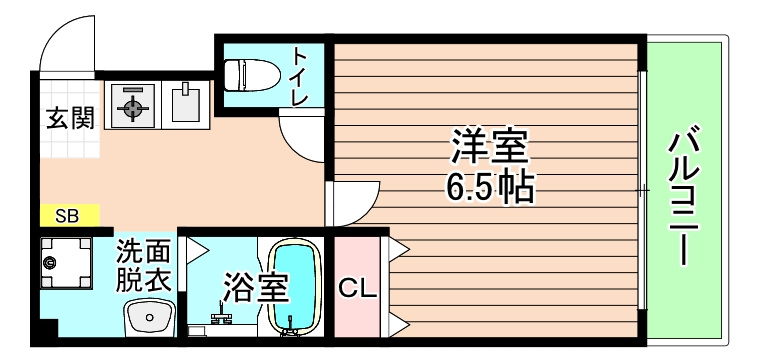 大阪市都島区片町１丁目の賃貸マンションの間取り