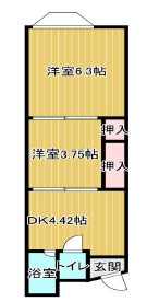 若葉荘の間取り