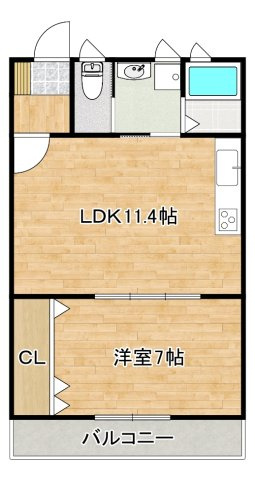 マンションEX XⅢの間取り
