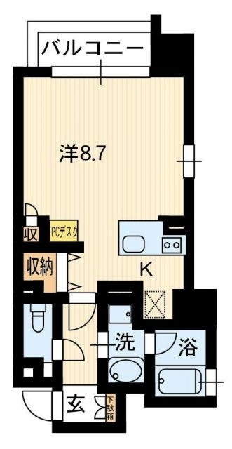 アルファレガロ大橋通の間取り