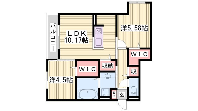 D－room北斎の間取り