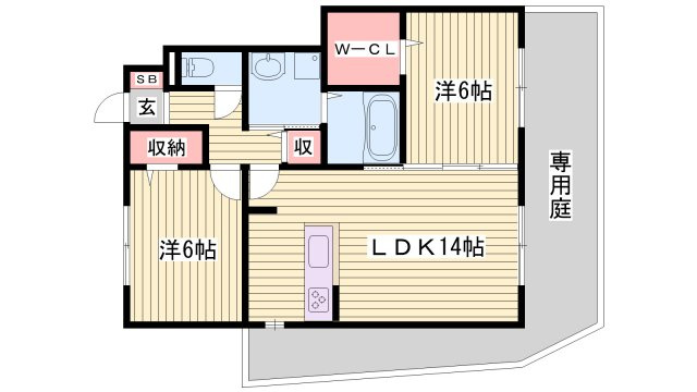 サニーハイツの間取り