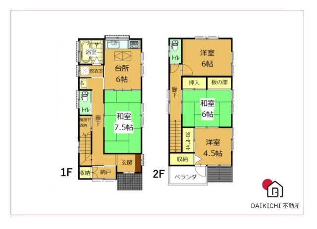 【間取り】 | 熊谷市円光　中古戸建