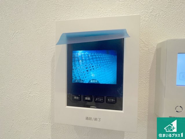 宝塚市安倉西　未入居の防犯設備|カラーモニターインターホン！声だけでなく来訪者の姿や顔がモニターで確認できるので、小さなお子様がいらっしゃるご家庭でも安心できます！