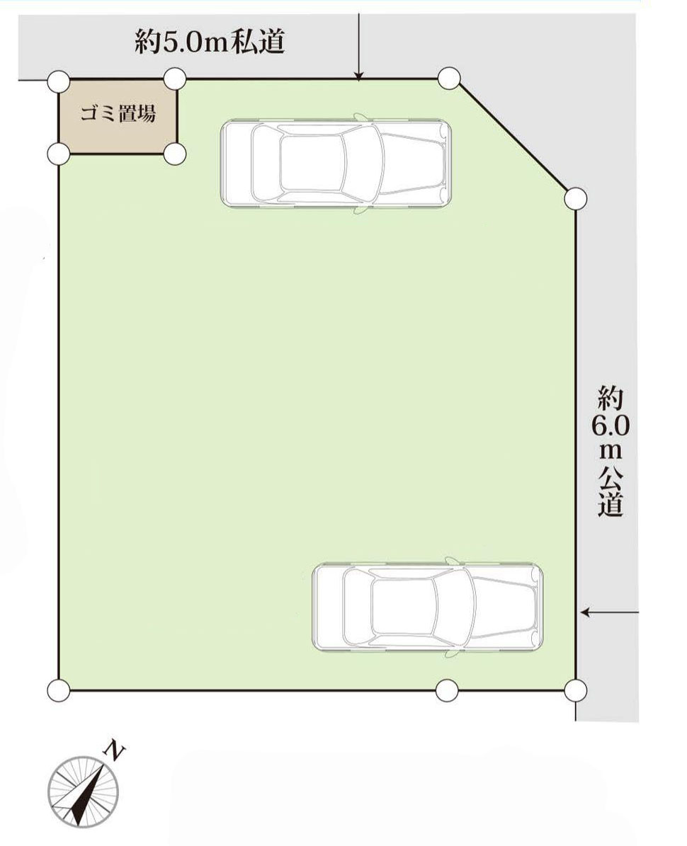 清瀬市中里５丁目の中古一戸建の区画図