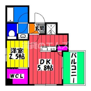 【間取り】 | アルティザ大橋駅前 | アルティザ大橋駅前の間取り