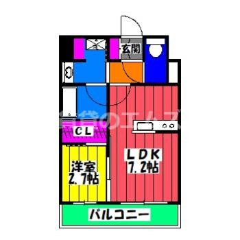 【間取り】 | アルティザ大橋駅前 | アルティザ大橋駅前の間取り