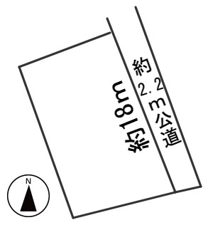 ６３９３０　羽島市正木町曲利土地の区画図