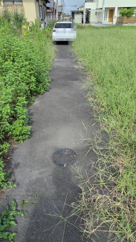 ６３９３０　羽島市正木町曲利土地の前面道路含む現地写真