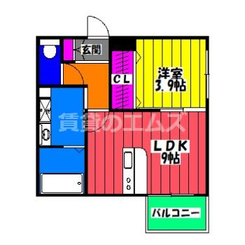 【間取り】 | ＬＩＢＴＨ高宮東Ⅱ | ＬＩＢＴＨ高宮東Ⅱの間取り