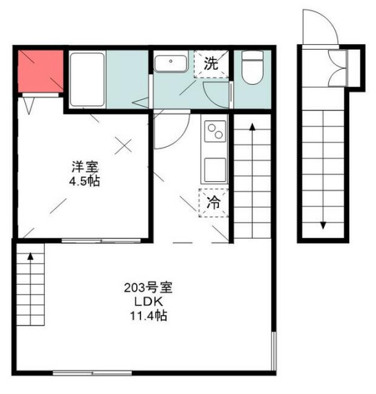 木もれ陽の丘　MonRefuge青葉台の間取り
