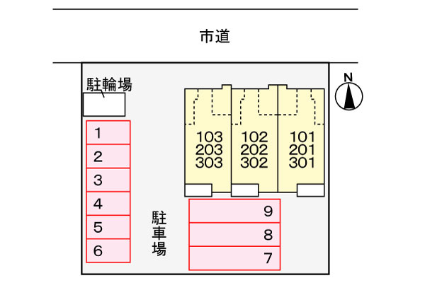 パーク プロムナードメゾンの区画図