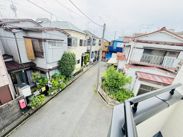 松戸市古ヶ崎新築戸建の展望|バルコニーより道路側眺望