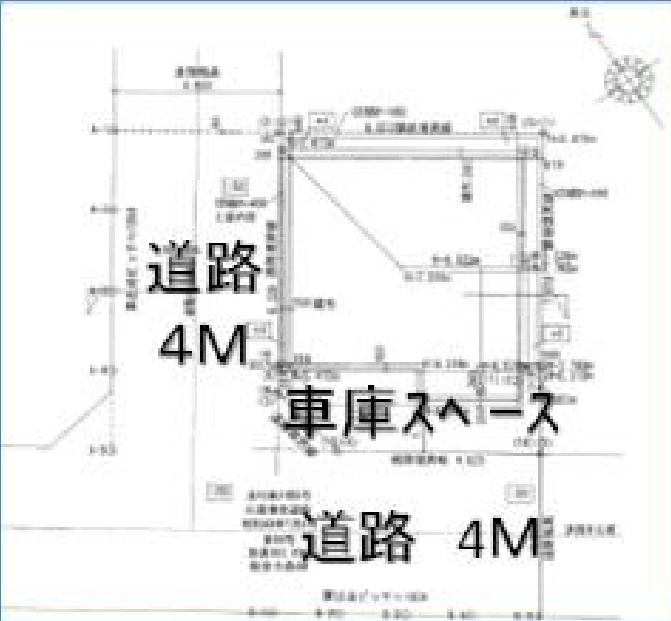 松戸市古ヶ崎新築戸建の地図|南西角地