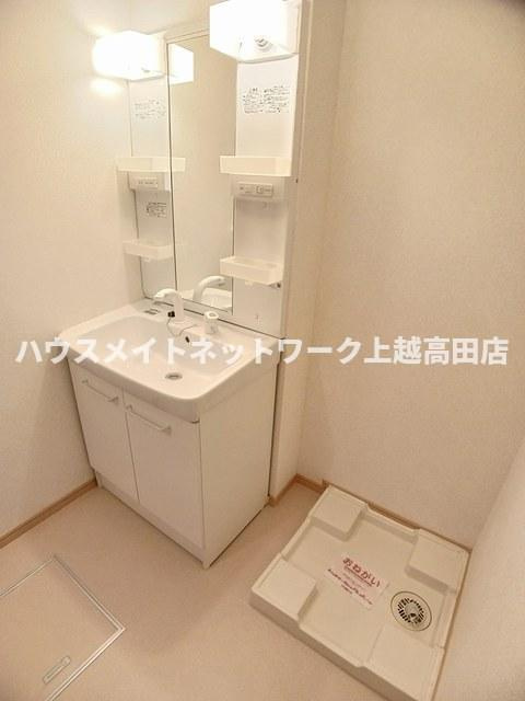 ディアーコートⅡの洗面所|洗髪洗面化粧台・洗濯機置場