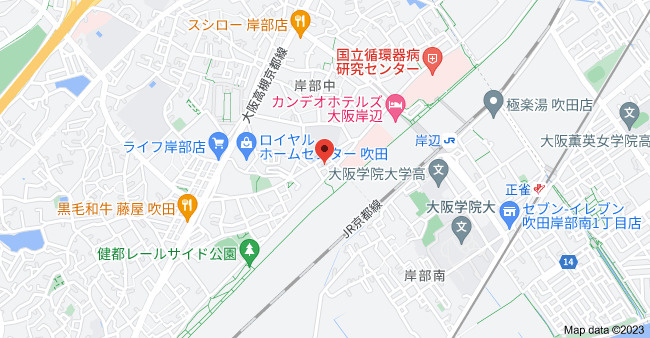 岸辺豊商ハイツⅡの地図
