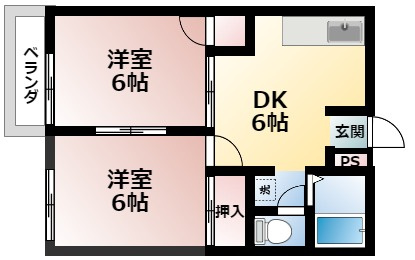 【間取り】 | エルディム今泉町