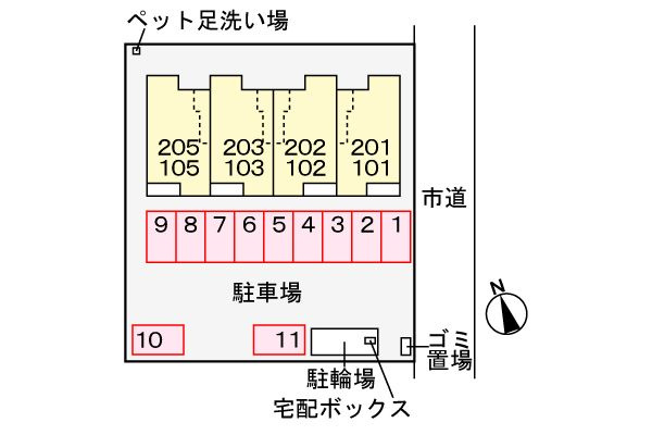 ブライテストの駐車場