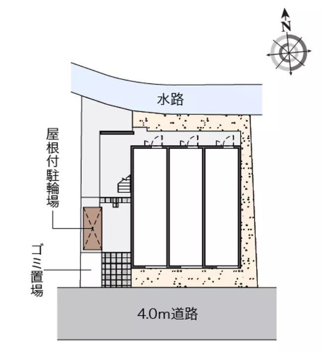 クレイノあかつきの区画図