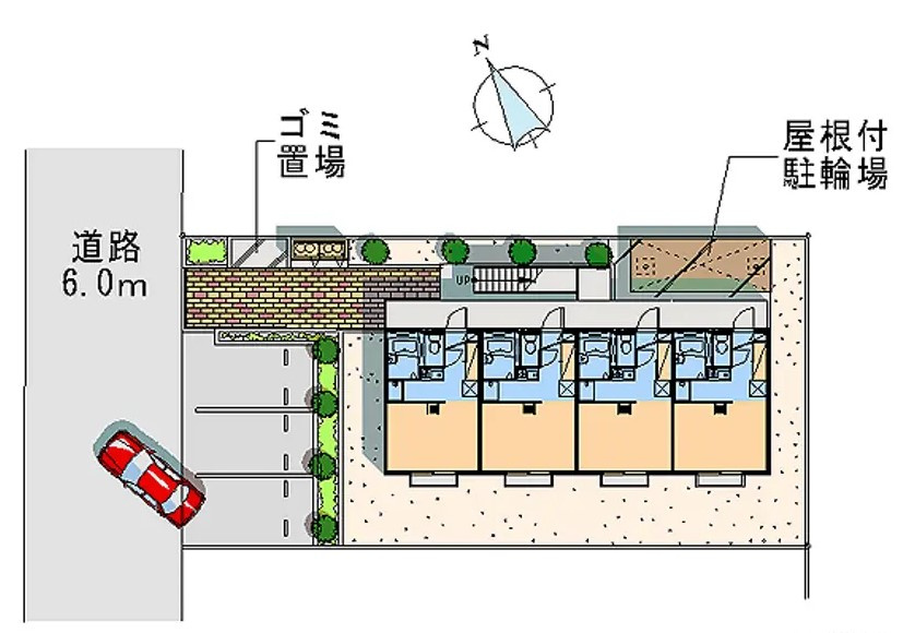 レオパレスWITHの区画図