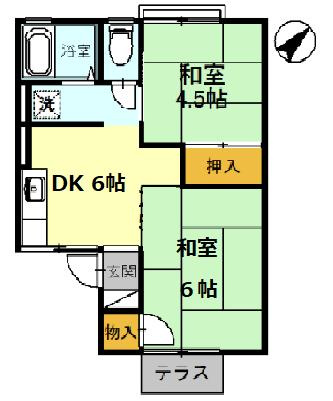 ワカバハイツの間取り