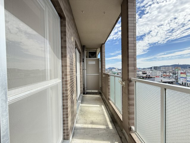 高そねマンションのバルコニー