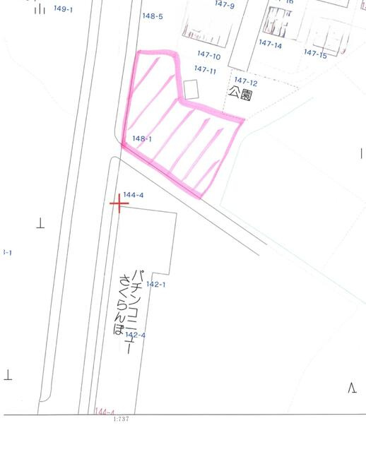 下野市下石橋　882㎡　売地の区画図