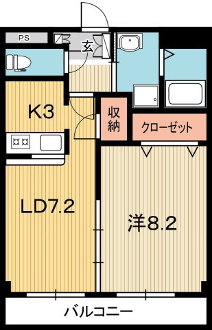エピナール北久保の間取り